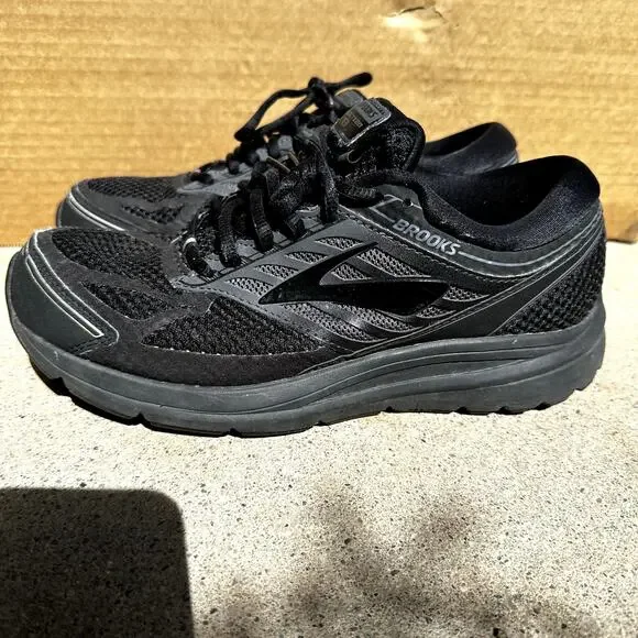 Brooks Addiction 13 4E Extra Wide Trail Running Shoes Athletic Lace Up Black 8.5